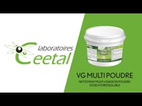 DÃ©couvrez VG MULTI POUDRE, le nettoyant multi-usages ultra-concentrÃ©, formulÃ© Ã  plus de 98 % d'origine naturelle.

Il convient parfaitement pour les sols, carrelages, plans de travail, mobilier, surfaces peintes, plafonds, Ã©viers inox, c...