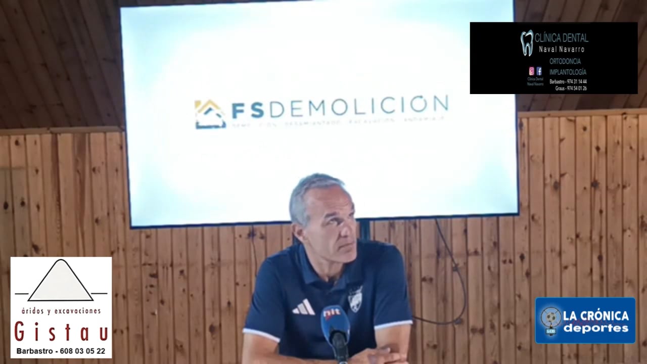 JAVI SUÁREZ (Entrenador Utebo) UD Barbastro 1-1 Utebo FC / Jor. 5 / Segunda Rfef Gr 2 / Fuente: Triangulito Rabioso