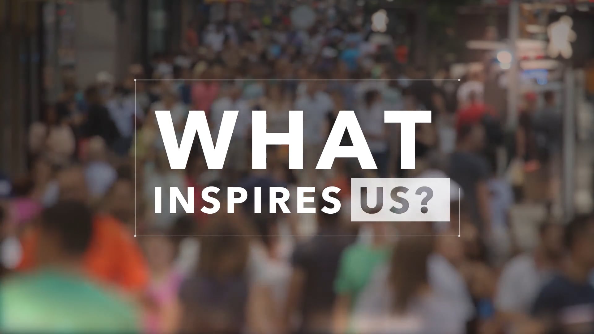 What Inspires Us? | A Kinetic Type Sales Meeting Opener