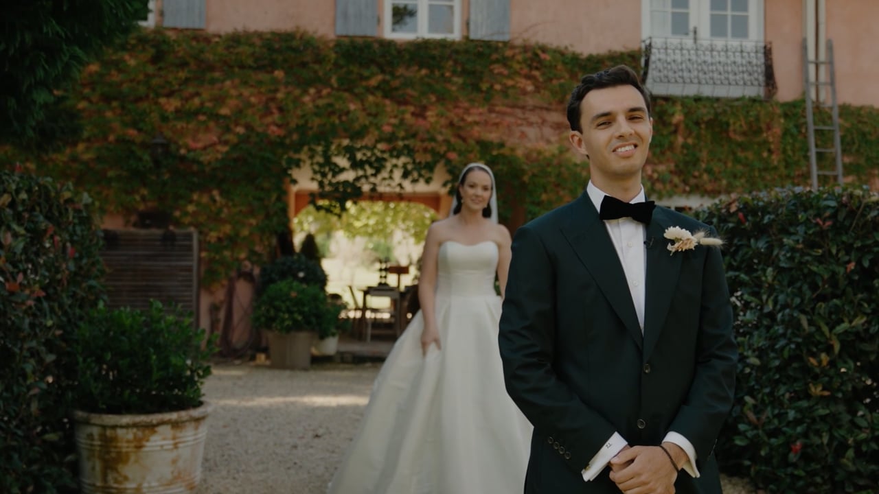 Still from Georgia and Zack's wedding film at Redleaf, Hunter Valley