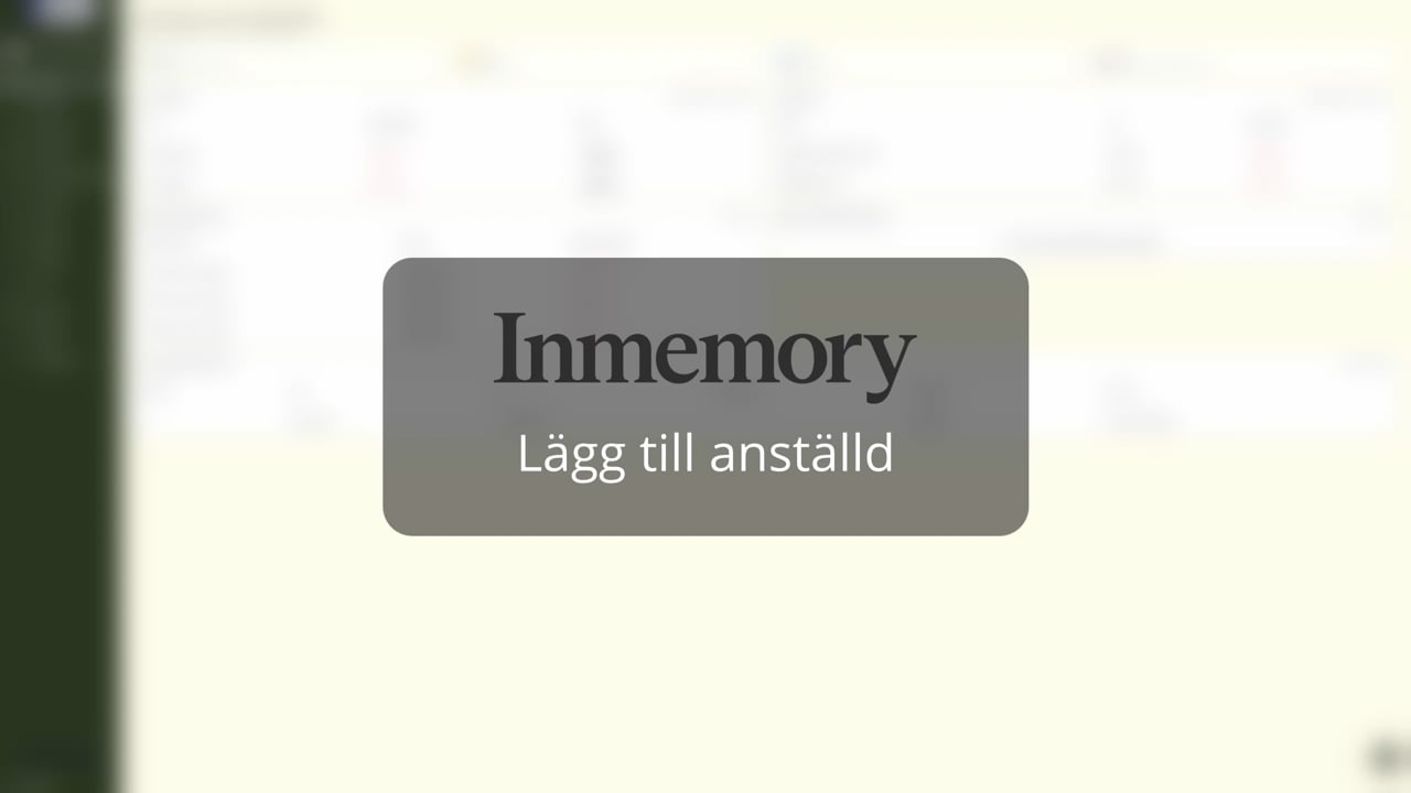 Lägg till anställd
