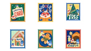 30 Animated Christmas Stamp, a Seasonal Illustration by Vectors Market (Thumbnail 4 of 4)