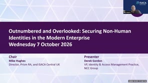 SASIG Webinar - Outnumbered and Overlooked: Securing Non-Human Identities in the Modern Enterprise 2026-10-07 10:00:23