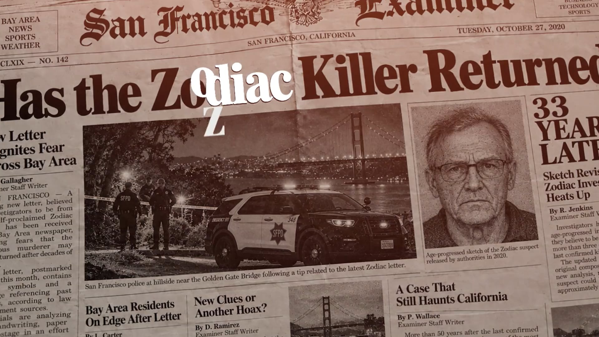 ZODIAC MAIN TITLE DESIGN