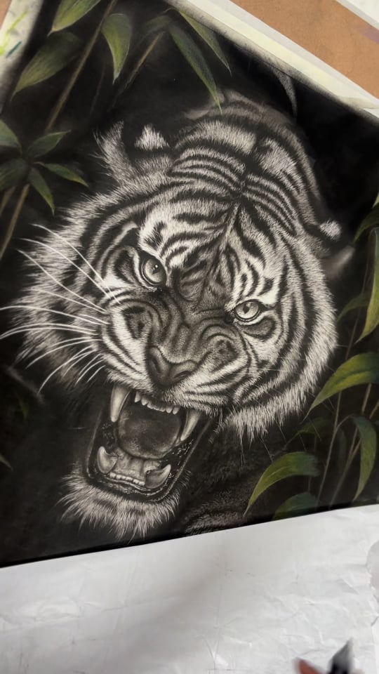 Charcoal artwork by Gunjan Daga