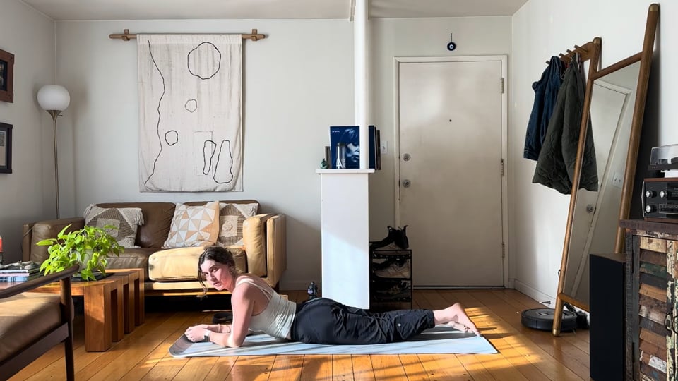 Slow and Low, a 30-minute gentle yoga class with Haley Havelock