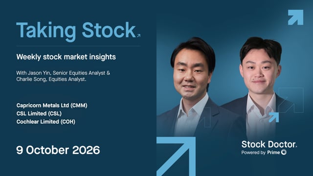 Taking Stock Weekly Insights 9 October 2026
