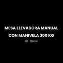 Mesa elevadora manual con manivela 300 kg video