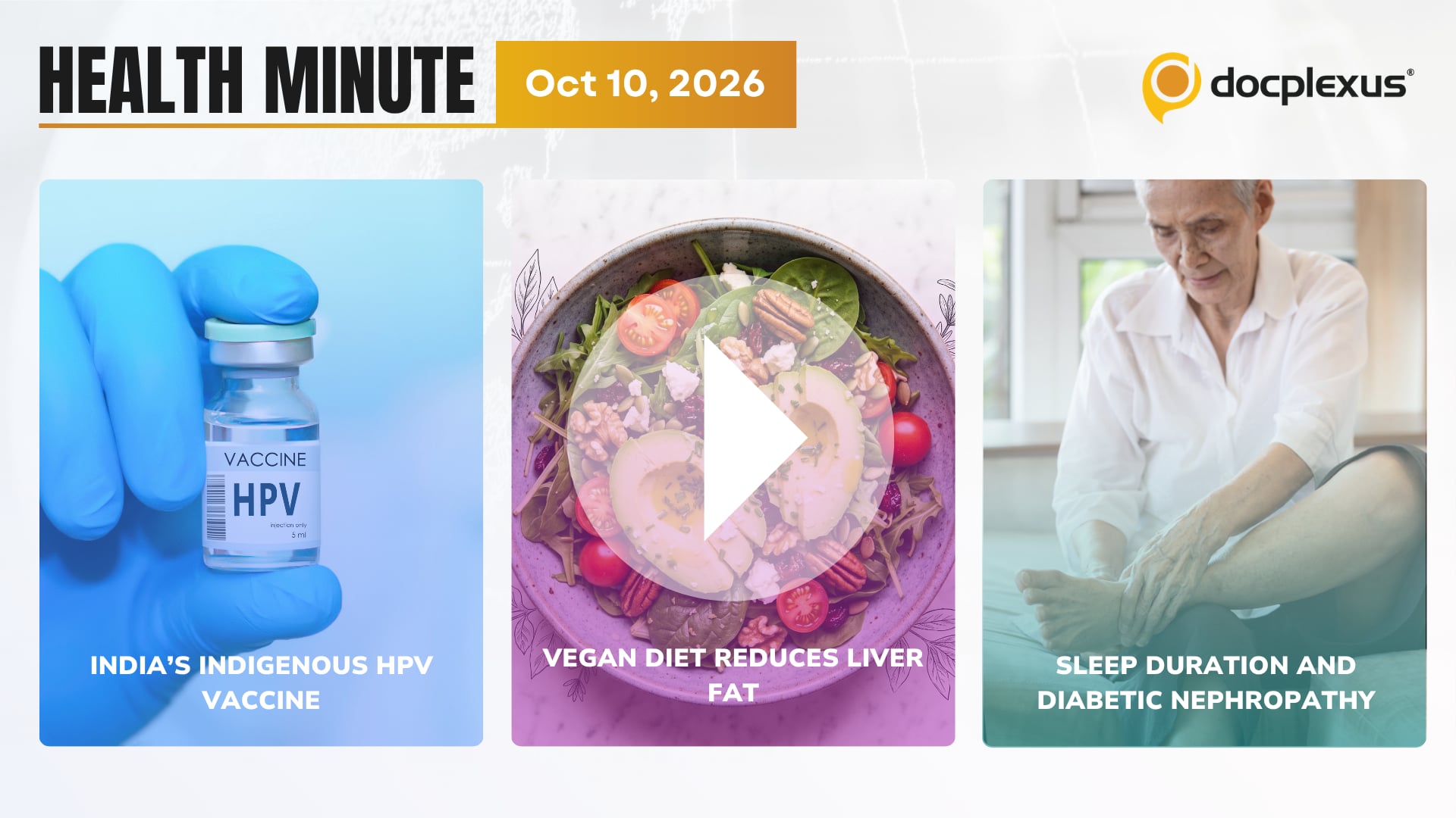 Weekly Update: Indigenous HPV Vaccine, Sleep and Vegan Diet in T2D