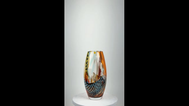 Vaso Oliva P Hippie II Arte Abstrata 