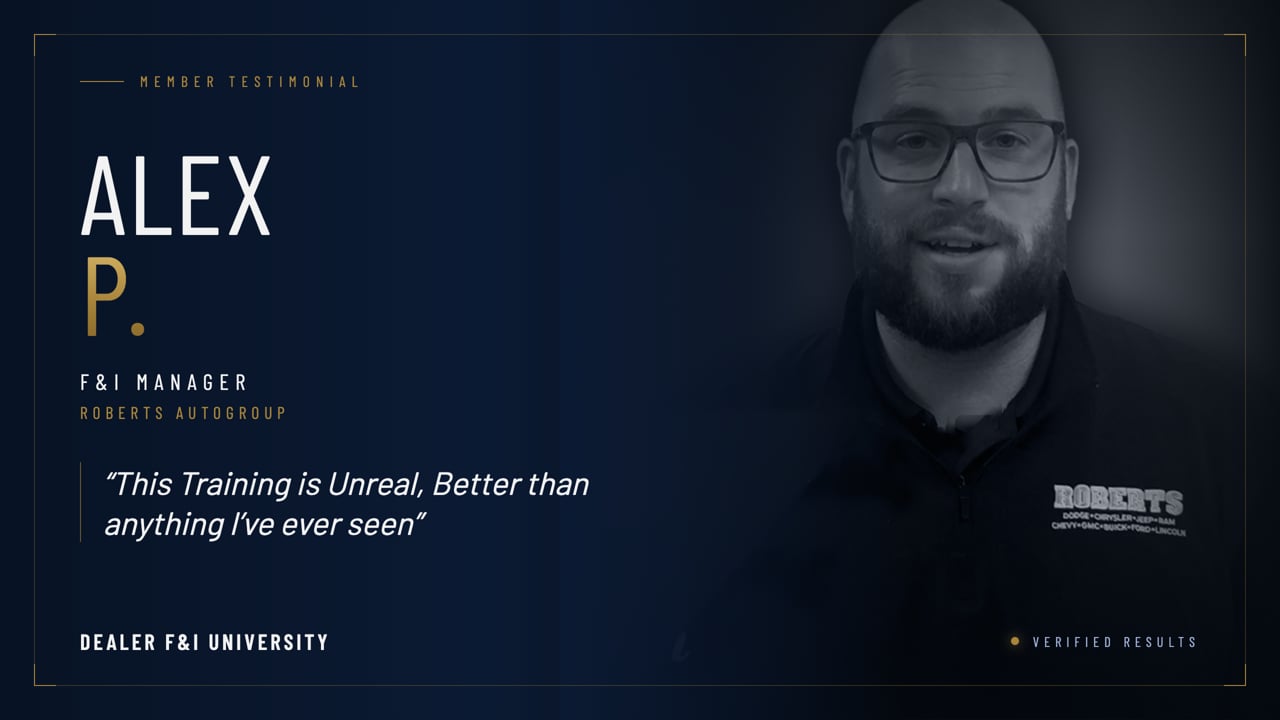 Alex P. video testimonial