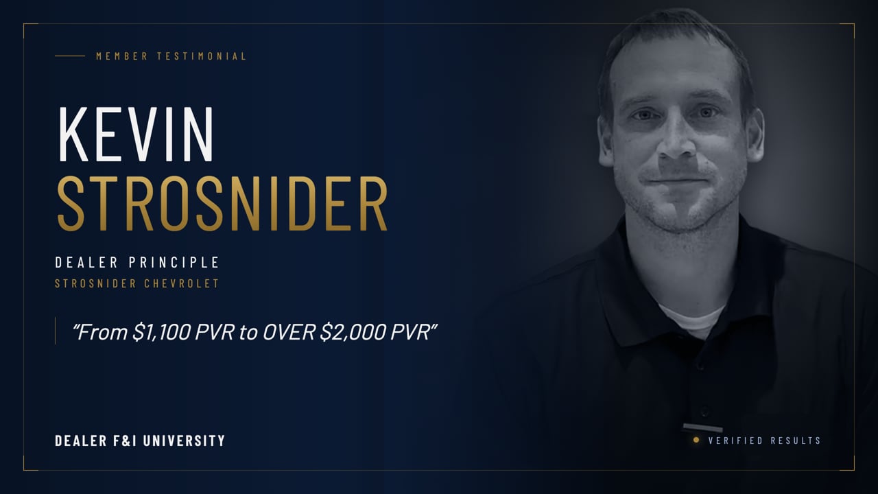 Kevin Strosnider video testimonial