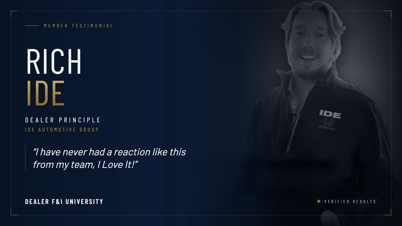 Rich Ide video testimonial