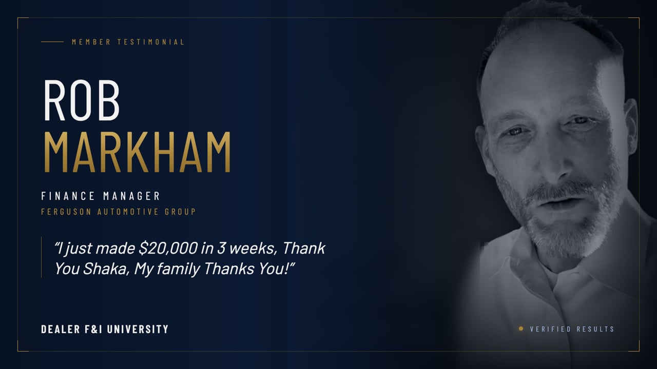 Rob Markham video testimonial
