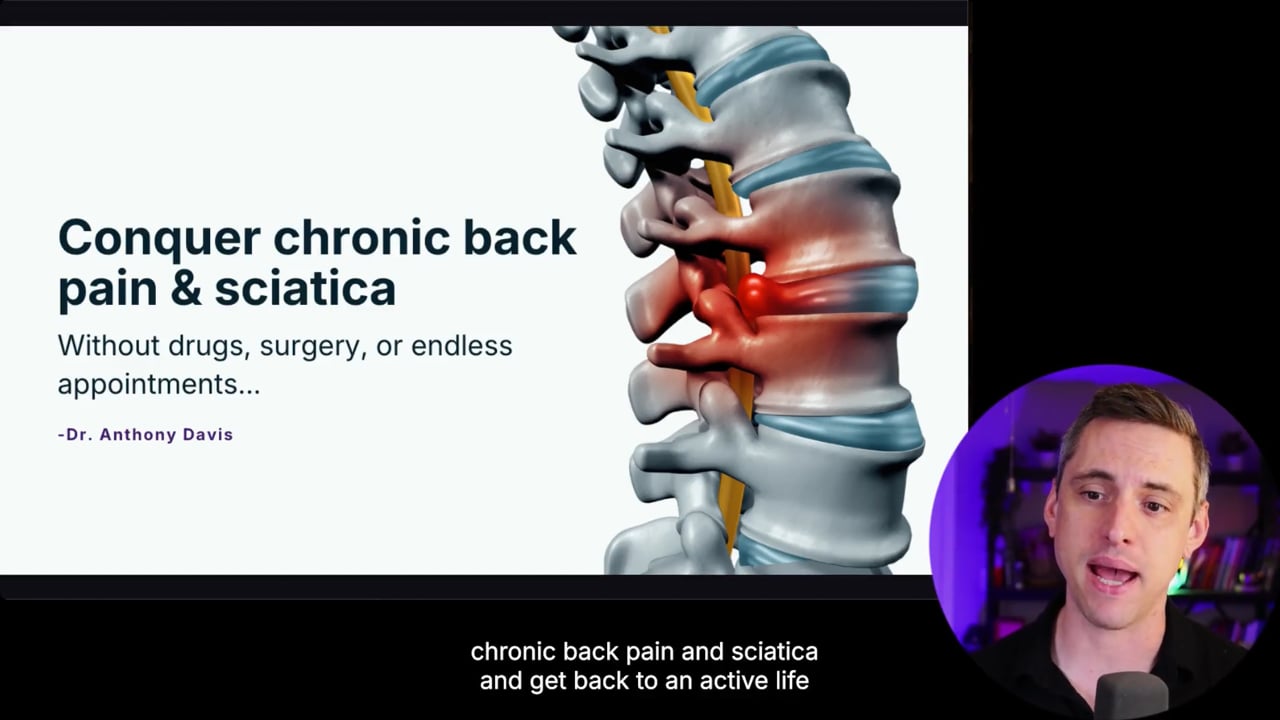 Dr. Anthony Davis teaching the free back pain class