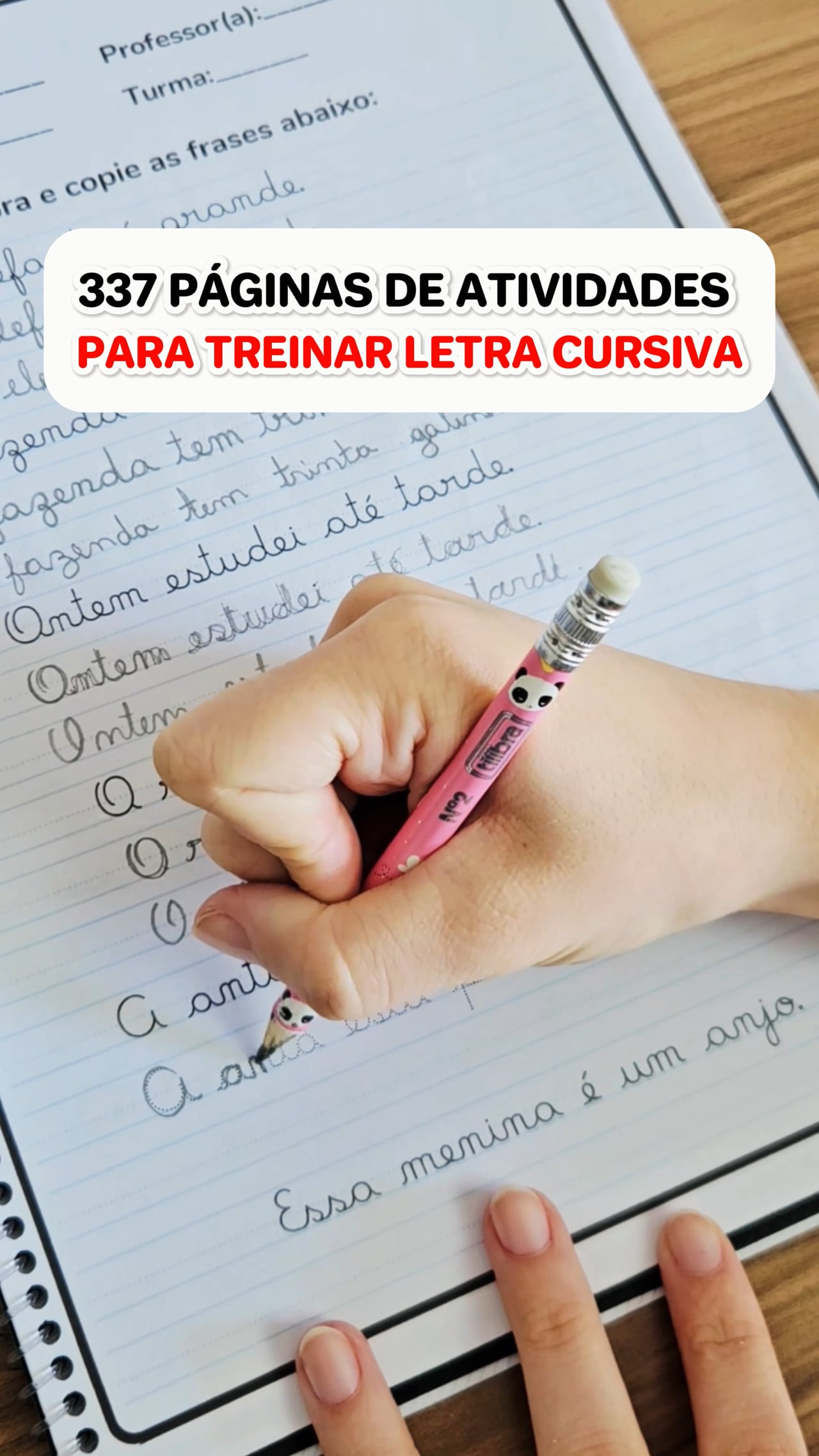 Lição Cursivas - vídeo 1