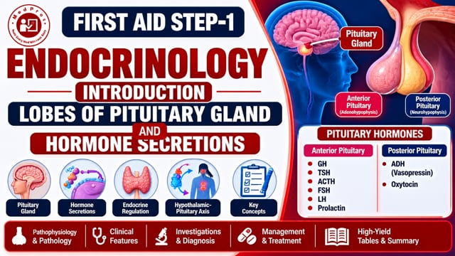 Endocrinology Introduction Lobes Of Pituitary Gland & Hormome Secretions
