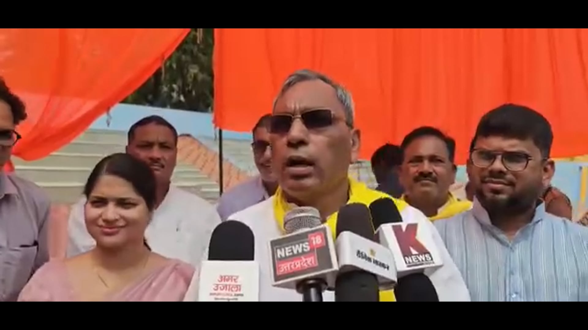 ओम प्रकाश राजभर ने दिया मीडिया को अपना बयान