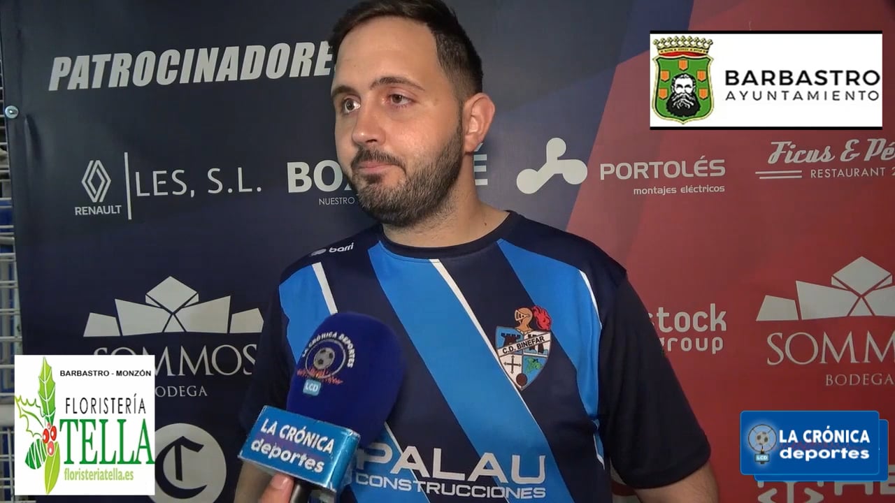 RUBÉN TORO (Entrenador Binéfar) UD Fraga 2-0 CD Binéfar / J 6 / 3ª RFEF