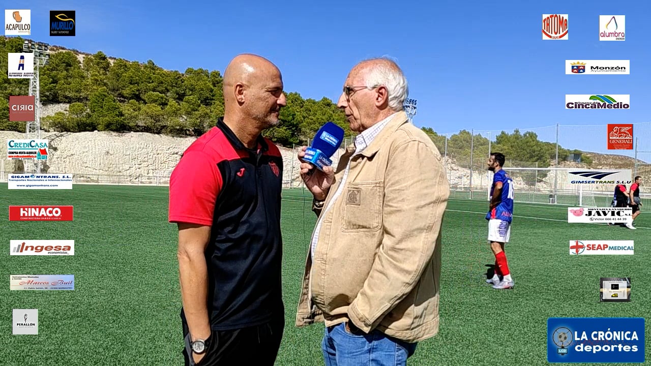 ISMAEL  MARIANI (Entrenador Monzón) R.Zaragoza D. Aragón 3-0 At.Monzón / J 6 / 3ª RFEF