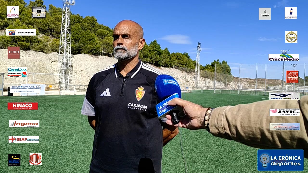 DIEGO  SERRANO (Entrenador R.Zaragoza D.Aragón)  R.Zaragoza D.Aragón 3-0 At.Monzón / J 6 / 3ª RFEF