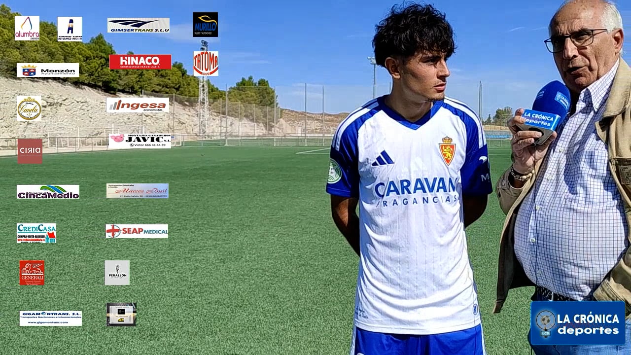 SERGIO  BELTRÁN (Jugador R.Zaragoza D.Aragón)  R.Zaragoza D.Aragón 3-0 At.Monzón / J 6 / 3ª RFEF