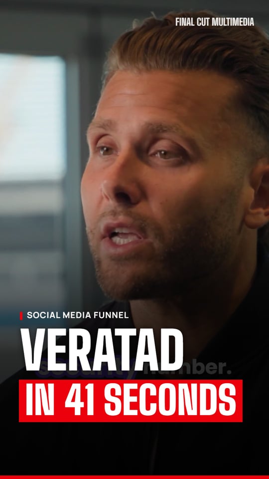 Veratad Brand Funnel vertical video, produced by Final Cut Multimedia in Charlotte NC