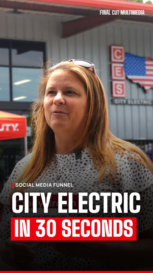 City Electric Supply Sales Funnel vertical video, produced by Final Cut Multimedia in Charlotte NC