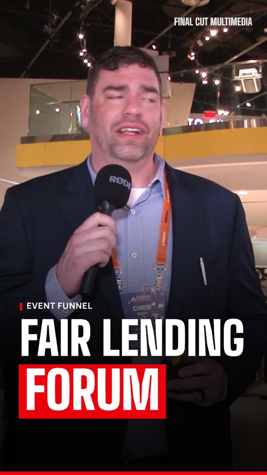 Fair Lending Forum Event Funnel vertical video, produced by Final Cut Multimedia in Charlotte NC