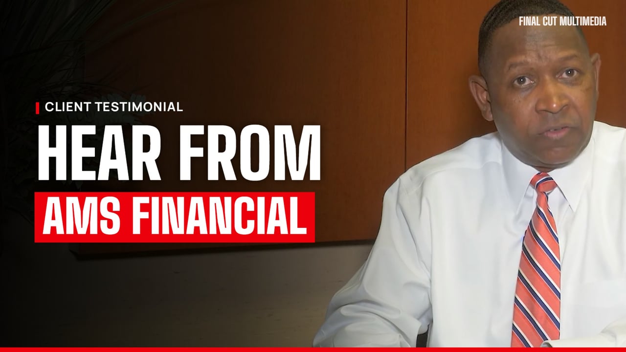 Vincent Lewis, AMS Financial Client Testimonial, produced by Final Cut Multimedia in Charlotte NC