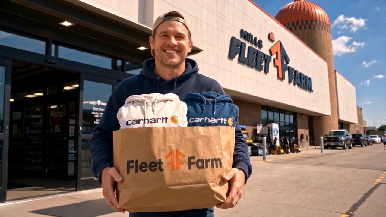Fleet Farm Carhartt Hoodies AI video