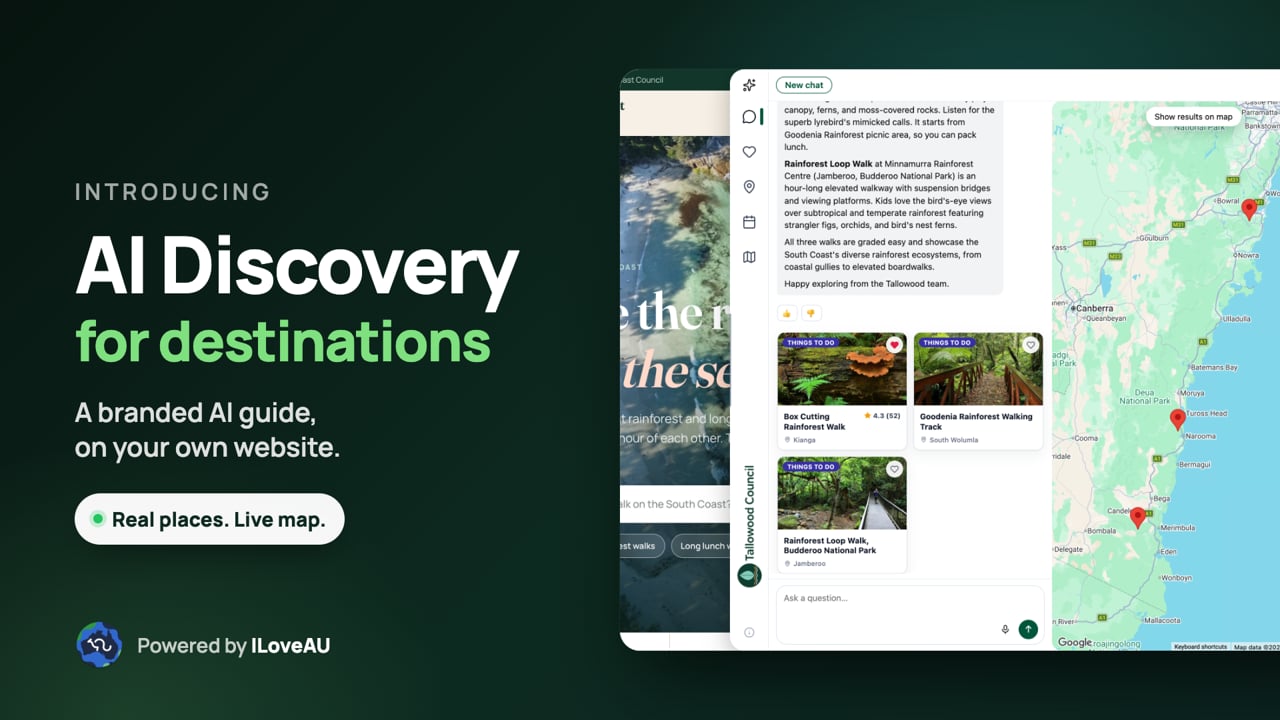 Thumbnail: AI Discovery for Destinations | ILoveAU