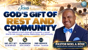 “God’s Gift of Rest and Community” | (2nd Service)