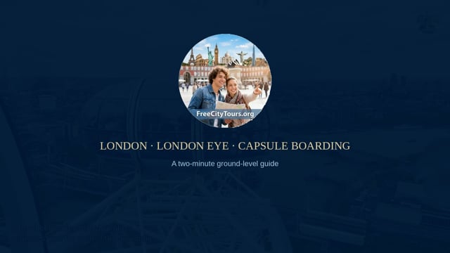 London walking tour video: London Eye