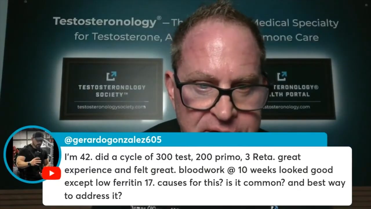 Why Is Ferritin Low After A Testosterone Cycle?