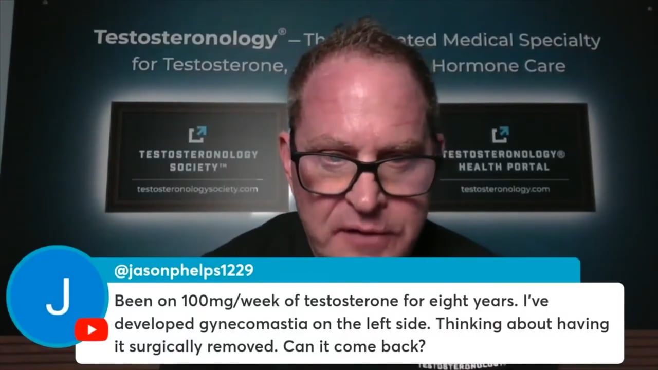 Should Gynecomastia on Testosterone Be Surgically Removed?