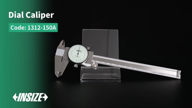 Paquímetro com Relógio INSIZE 0 a 150mm x 0,02mm - 1312-150A