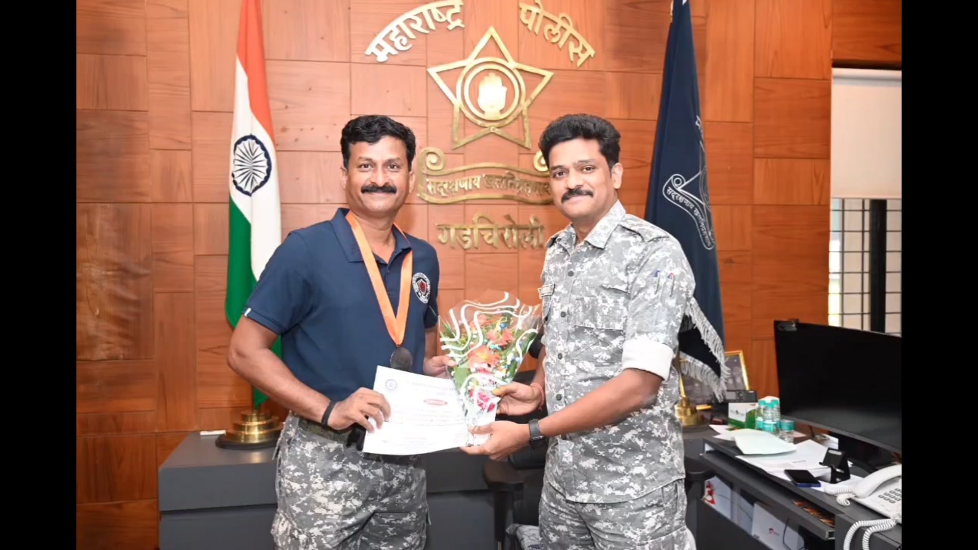 गढ़चिरौली पुलिस के BDDS दल ने राज्य पुलिस कर्तव्य मेले में जीते दो कांस्य पदक

एंटी-सबोटाज चेकिंग प्रतियोगिता में तीसरा स्थान, अखिल भारतीय पुलिस कर्तव्य मेले के लिए टीम का चयन