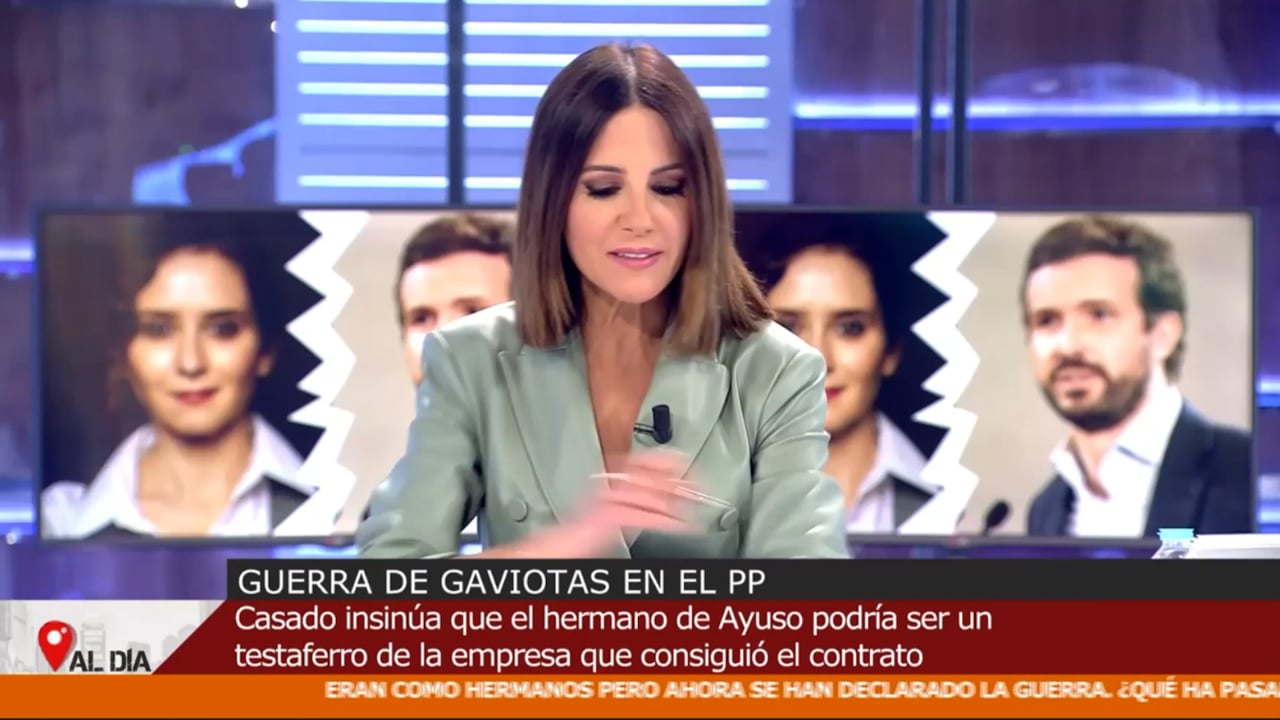 Entrevista en Cuatro a Antonio Benítez Ostos sobre el caso mascarillas Ayuso