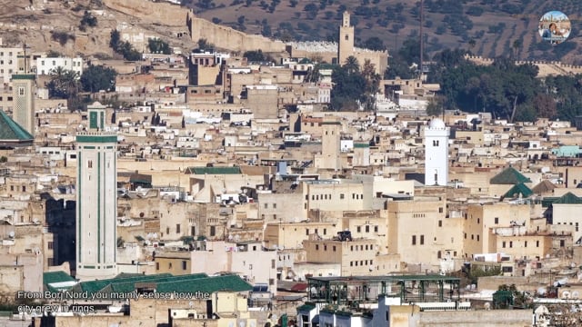 Fez walking tour (video): Borj Nord – Looking Toward Fes el Jdid