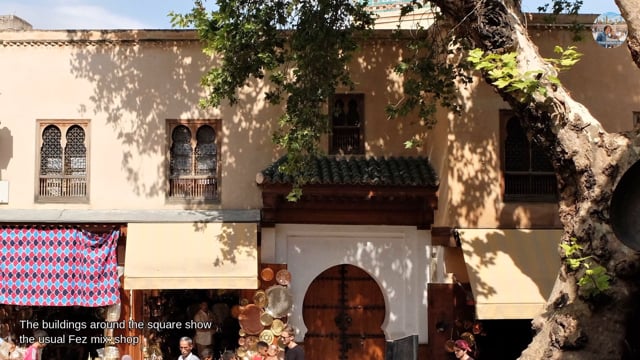 Fez walking tour (video): Place Seffarine – Fountain and Open Space