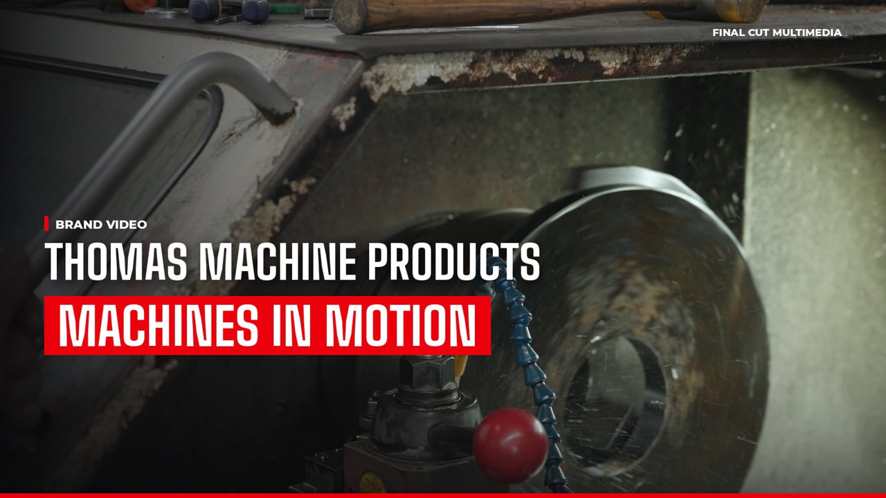 Thomas Machine Products Machines In Motion video, produced by Final Cut Multimedia in Charlotte NC