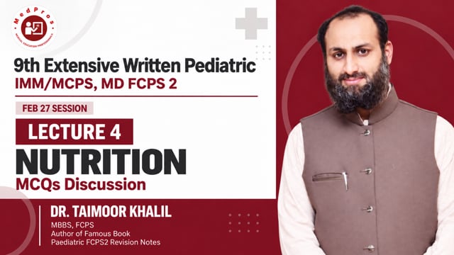 Nutrition MCQ || Lecture-4 || Dr Taimoor Khalil