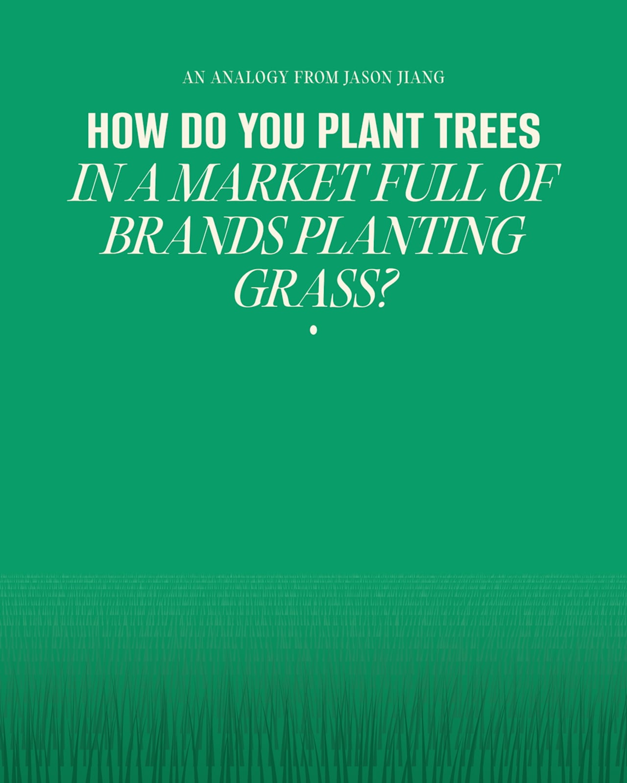 Coach: Planting Trees in a Market Full of Grass, film still