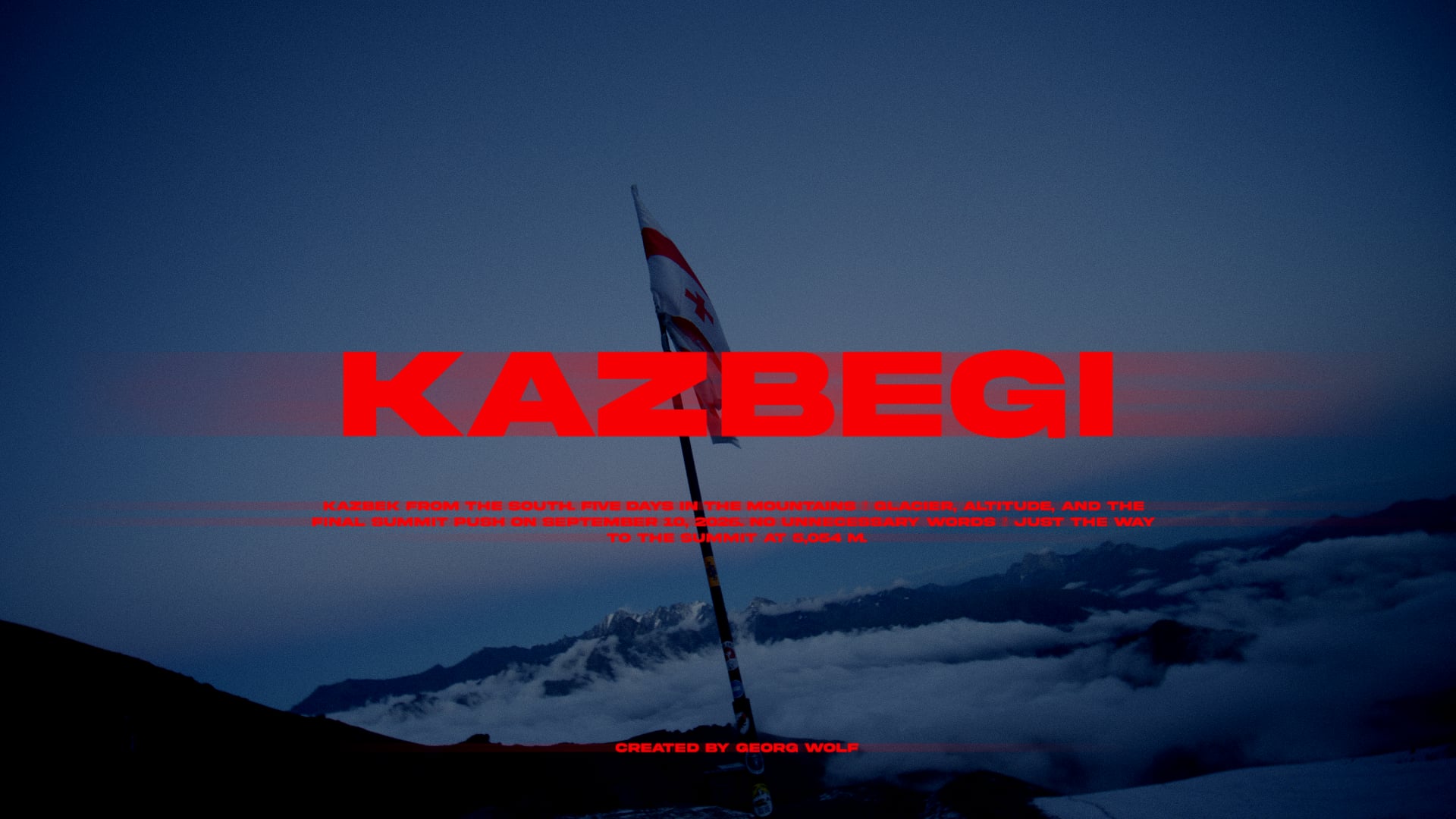 Mountain KAZBEK - Georgien im September 2026
