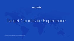 Target Candidate Experience