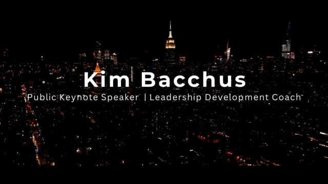 Kim Bacchus speaker sizzle reel