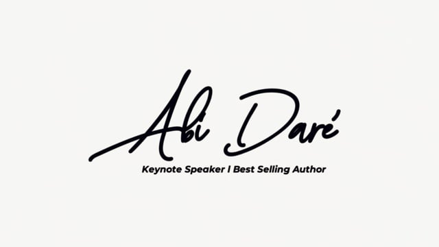 Abi Daré speaker sizzle reel