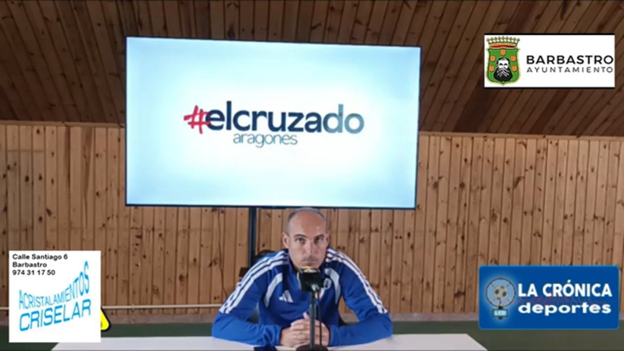 IVÁN MARTÍNEZ (Entrenador Barbastro)  UD Barbastro 0-0 CE Manresa  Jor. 7 / Segunda Rfef Gr 2   Fuente: Triangulito