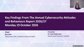SASIG Webinar -Key Findings From The Annual Cybersecurity Attitudes and Behaviours Report 2026/27 2026-10-19 10:00:00